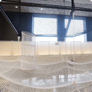 高さ約12mの空中アスレチック♪